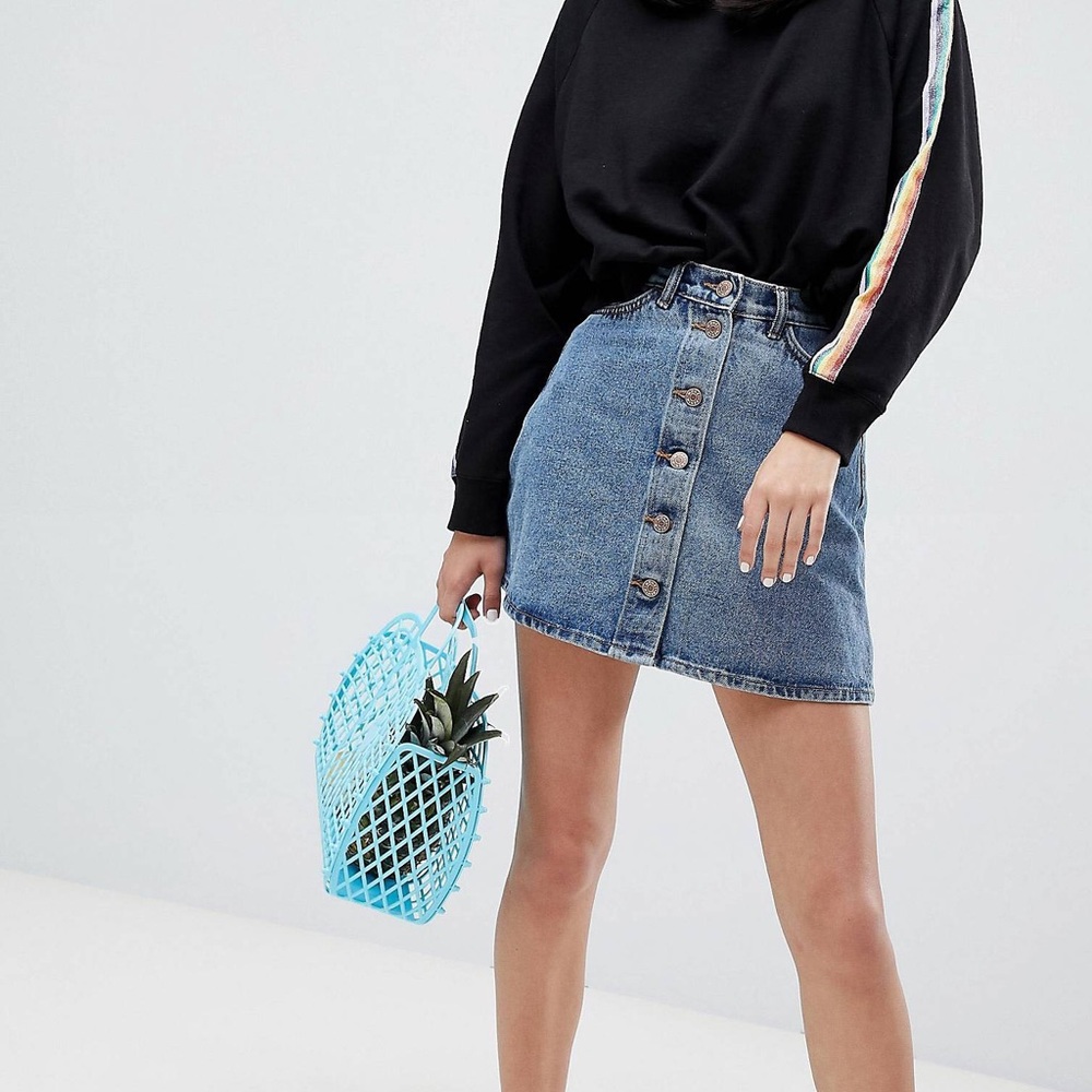 Denim Mini Skirt